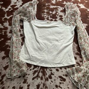 Free People Gimme Butterflies Top Size Small